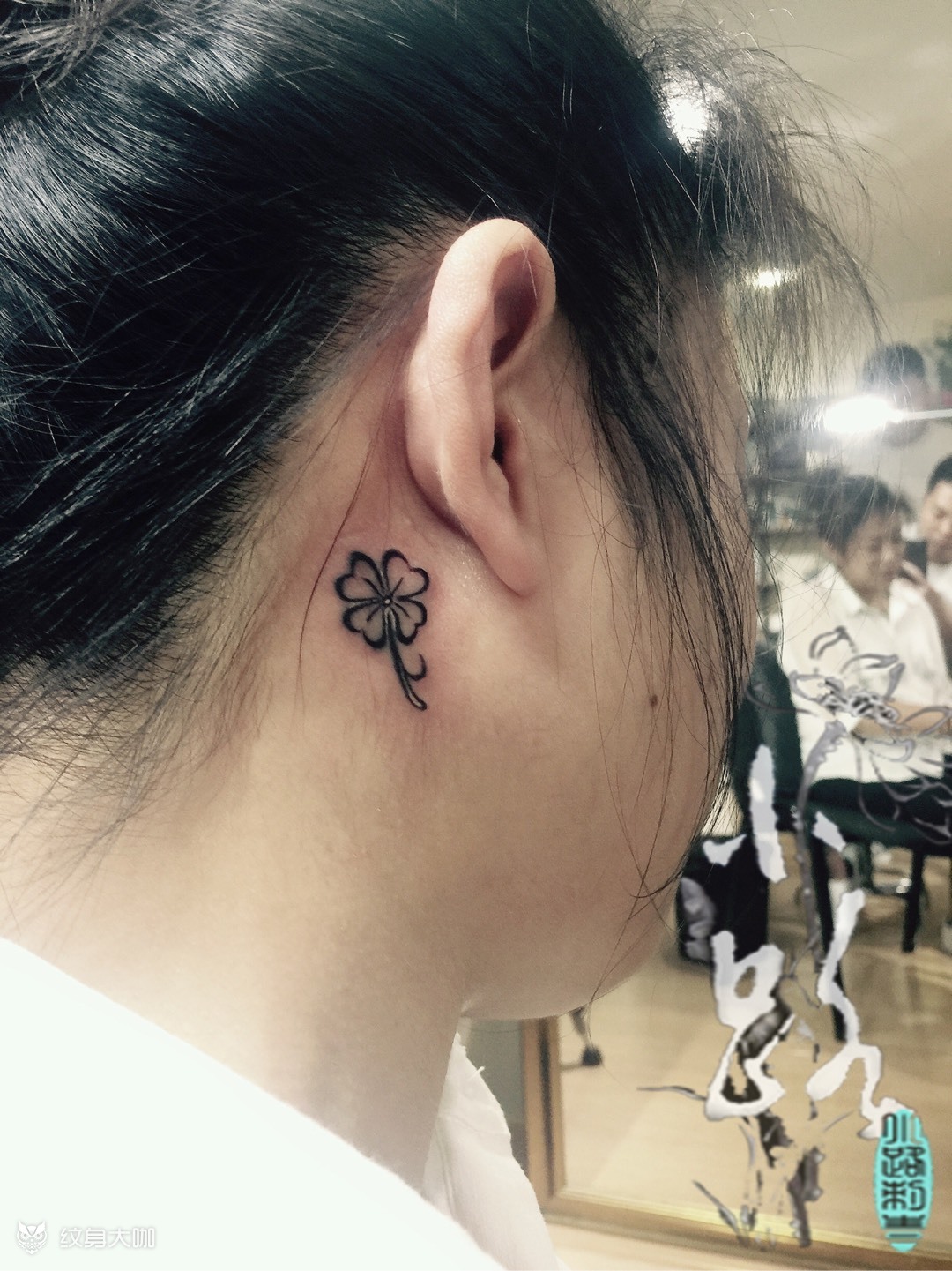 四叶草_纹身图案手稿图片_小路的纹身作品集