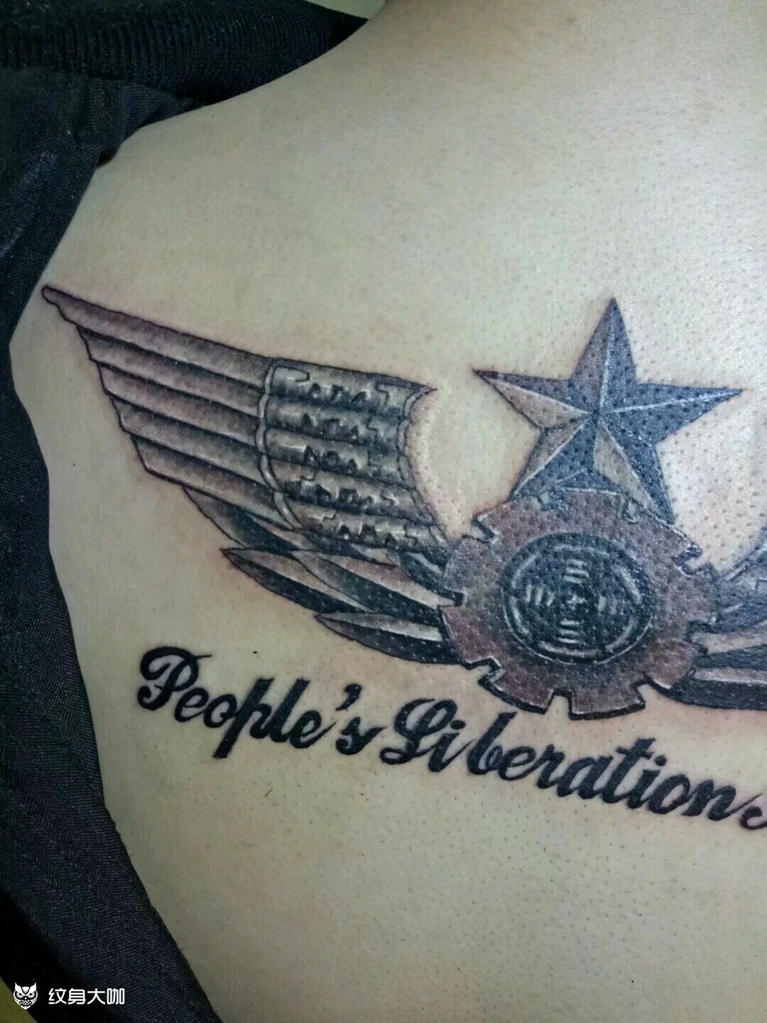 军徽_纹身图案手稿图片_阿强的纹身作品集
