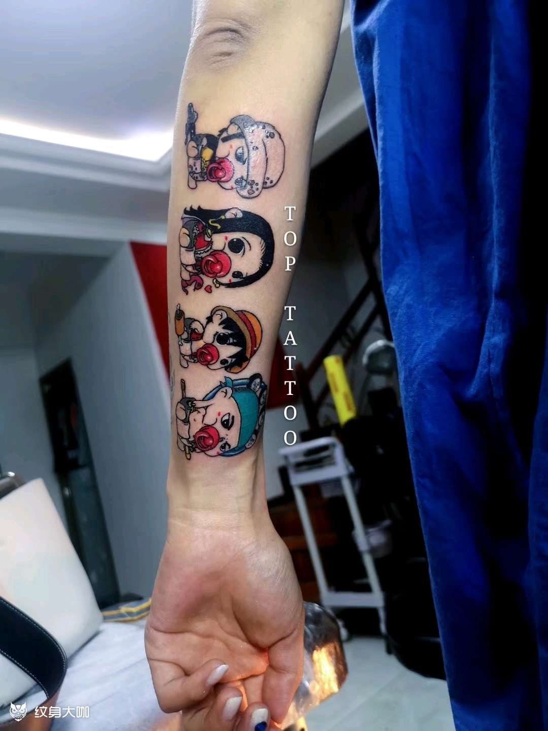 q版海贼王拼接花臂进行时315_纹身吧社区 - 纹身大咖