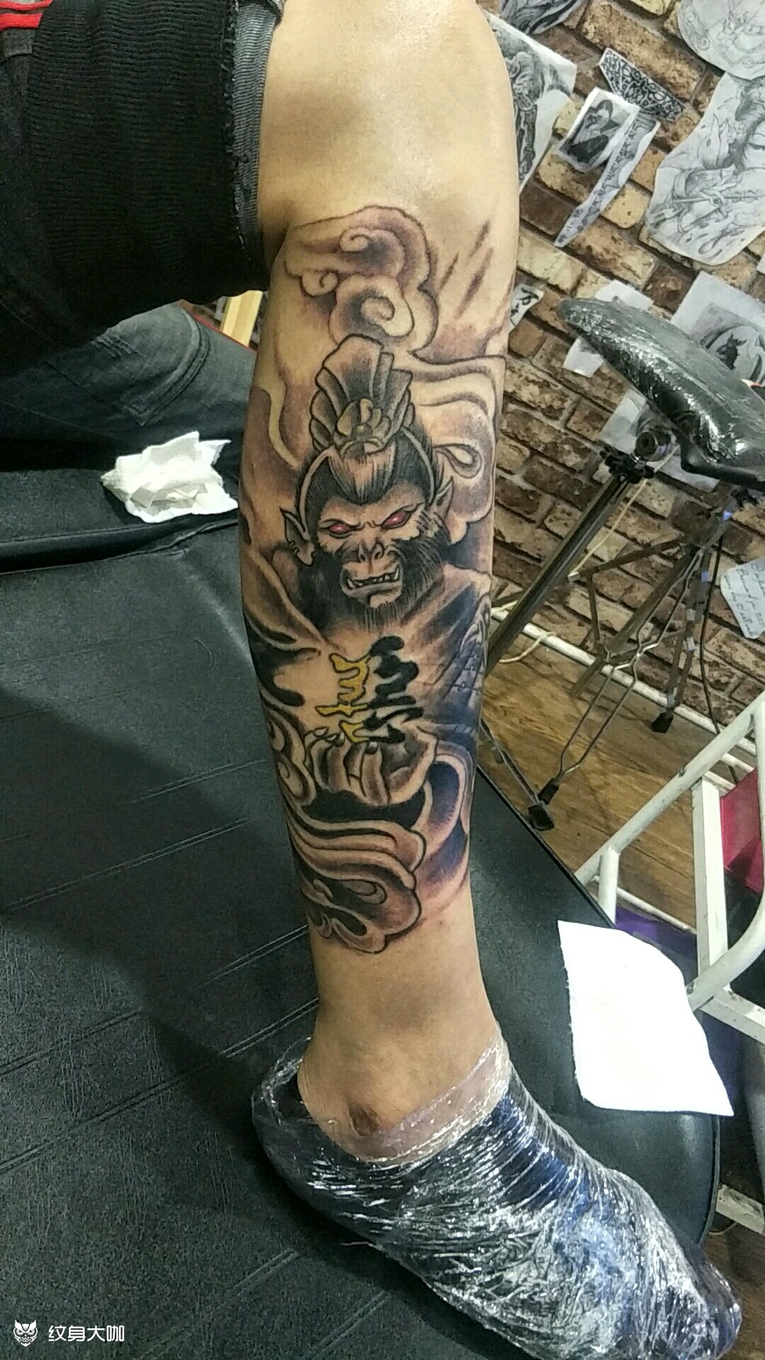 善恶猴_纹身图案手稿图片_小霖的纹身作品集