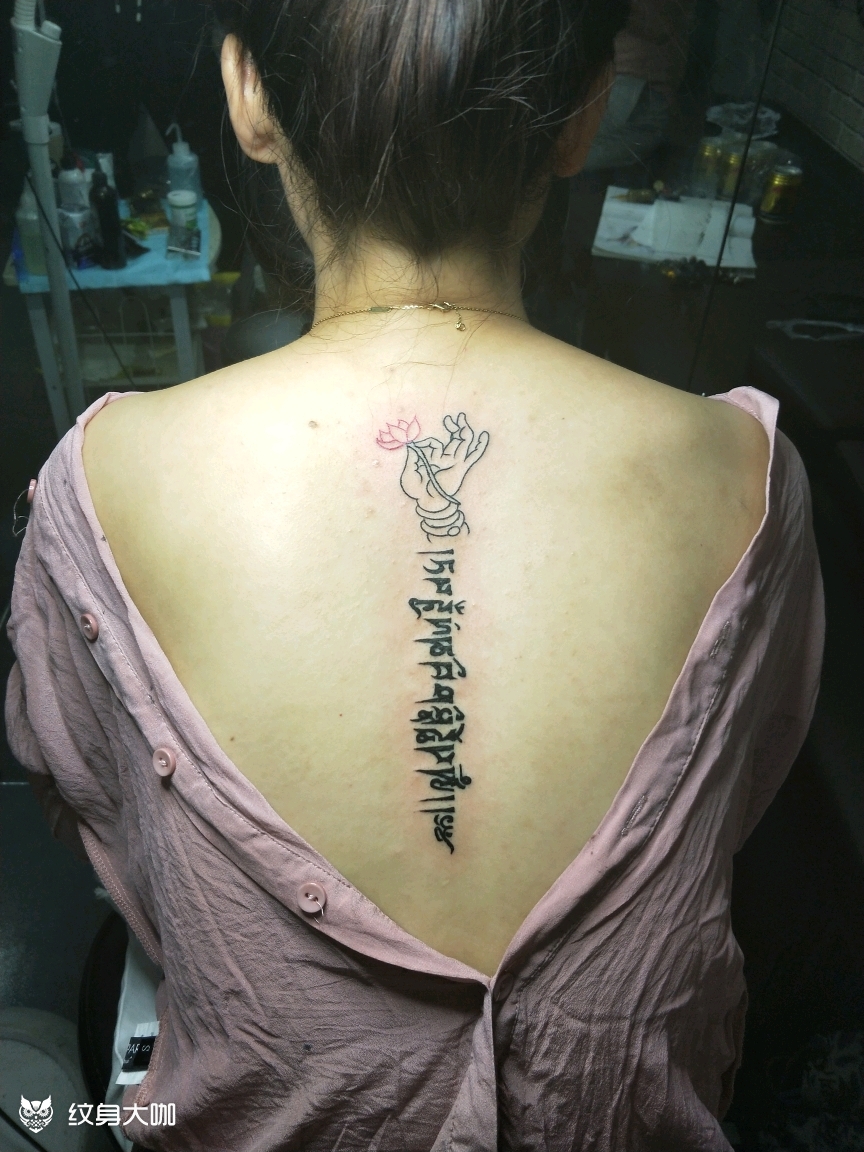 佛手_纹身图案手稿图片_王的纹身作品集