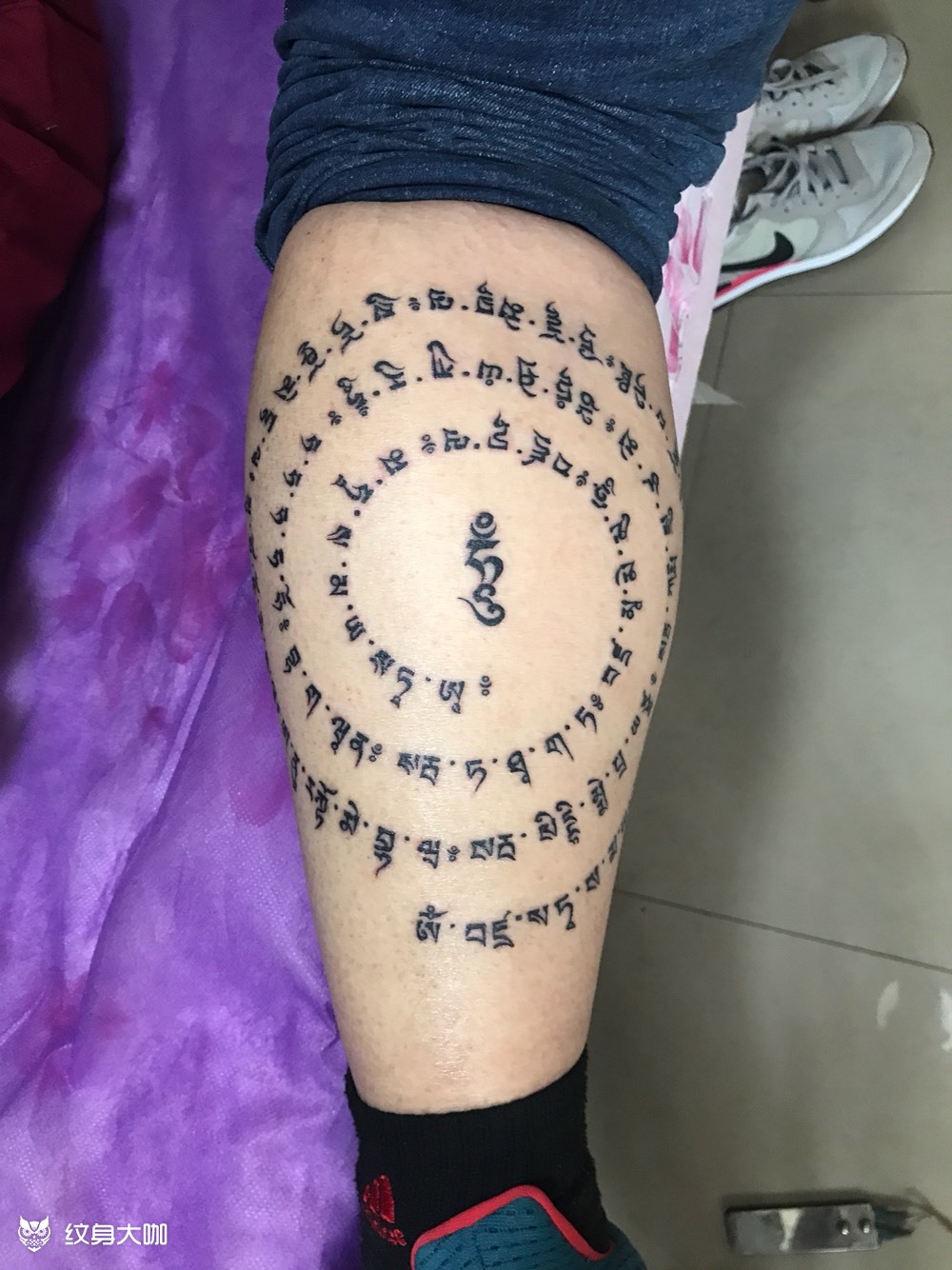 梵文_纹身图案手稿图片_郭坤的纹身作品集