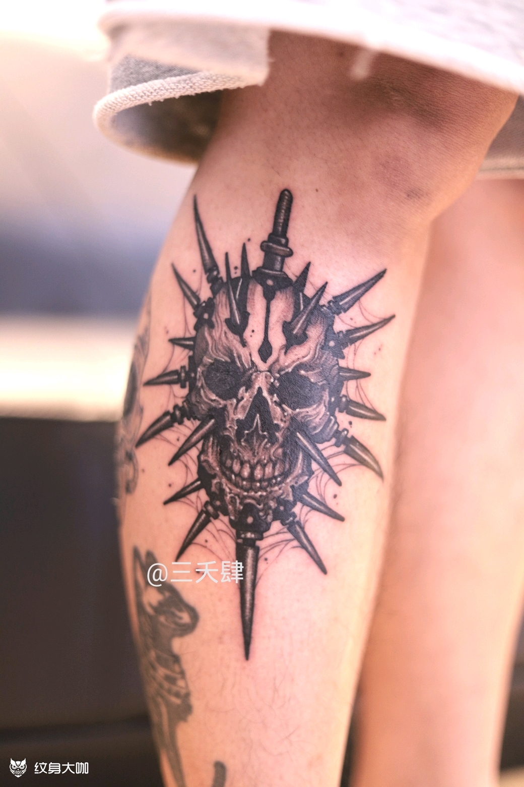 锤石_纹身图案手稿图片_三夭肆的纹身作品集