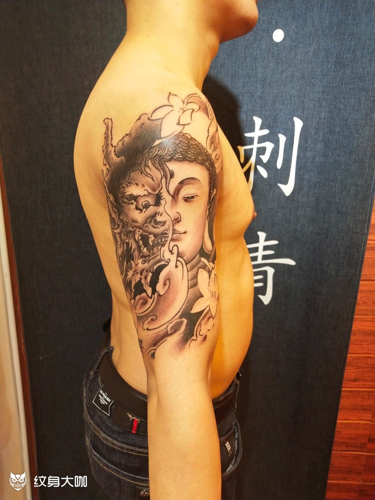 善恶_纹身图案手稿图片_小武的纹身作品集