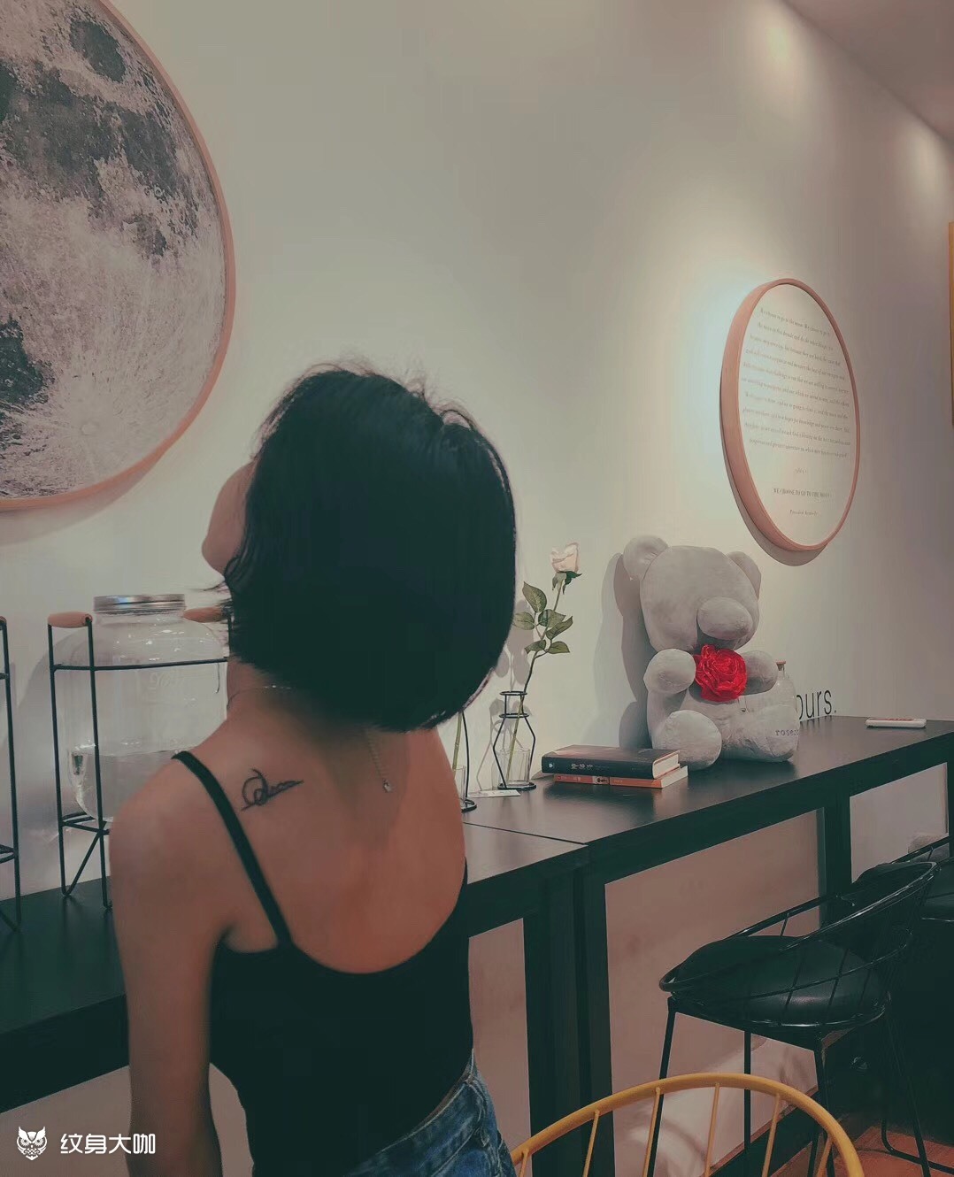 爱而不得_纹身图案手稿图片_孟晔的纹身作品集