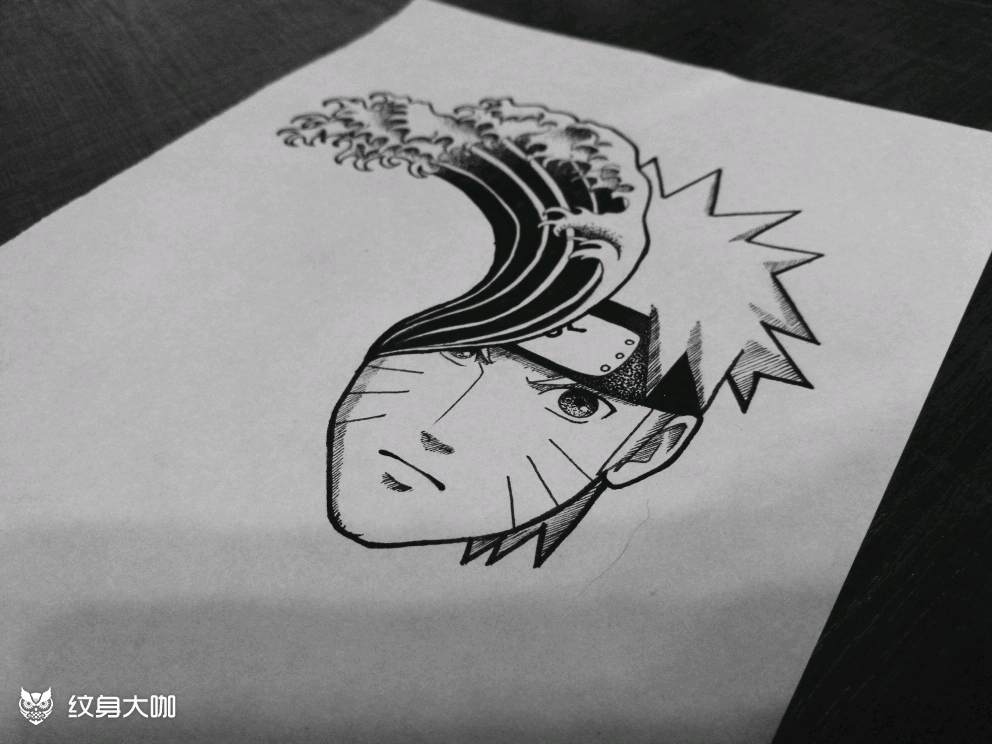 火影点刺手稿_纹身图案手稿图片_湖佛刺青纹身师fly-fly 的纹身作品集