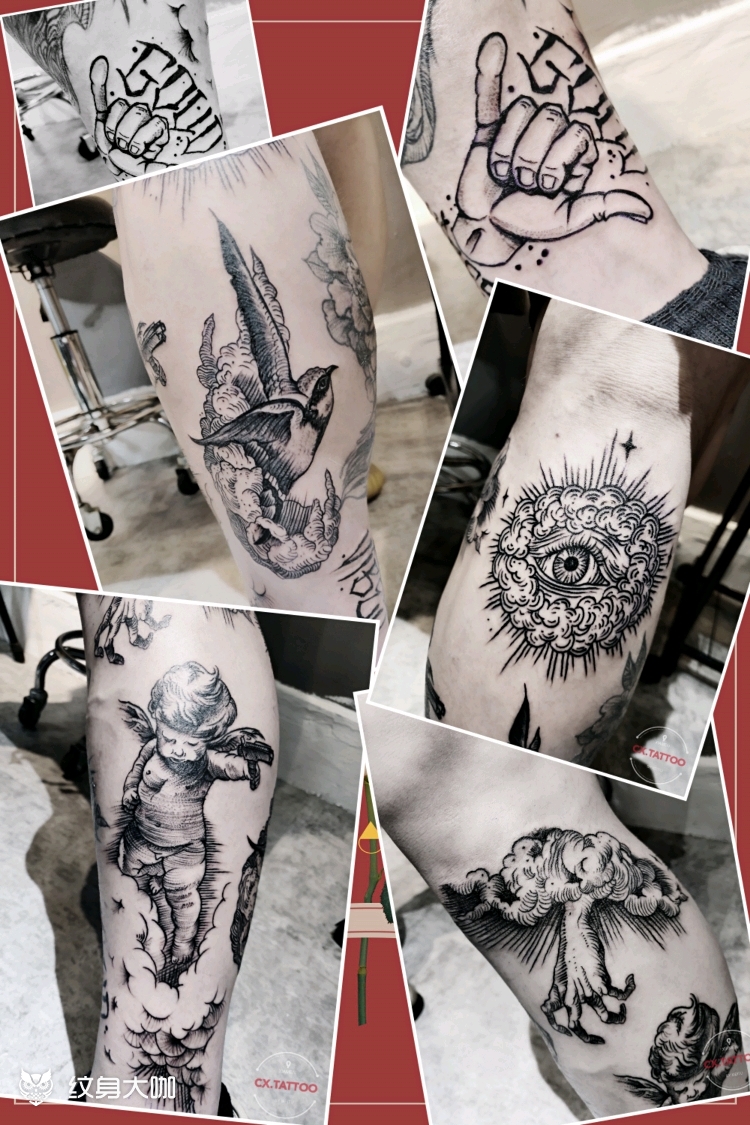 纹身图案手稿图片_炽侠的纹身作品集
