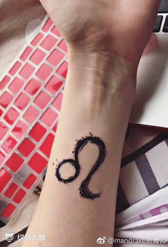 狮子座_纹身图案手稿图片_mandrake的纹身作品集