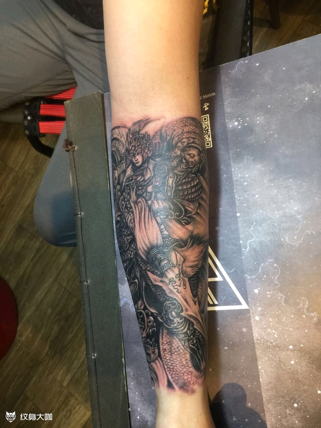 额,赵云_纹身图案手稿图片_阿青的纹身作品集