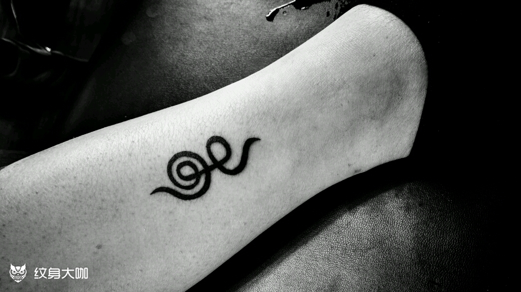 图腾小蛇_纹身图案手稿图片_小电的纹身作品集
