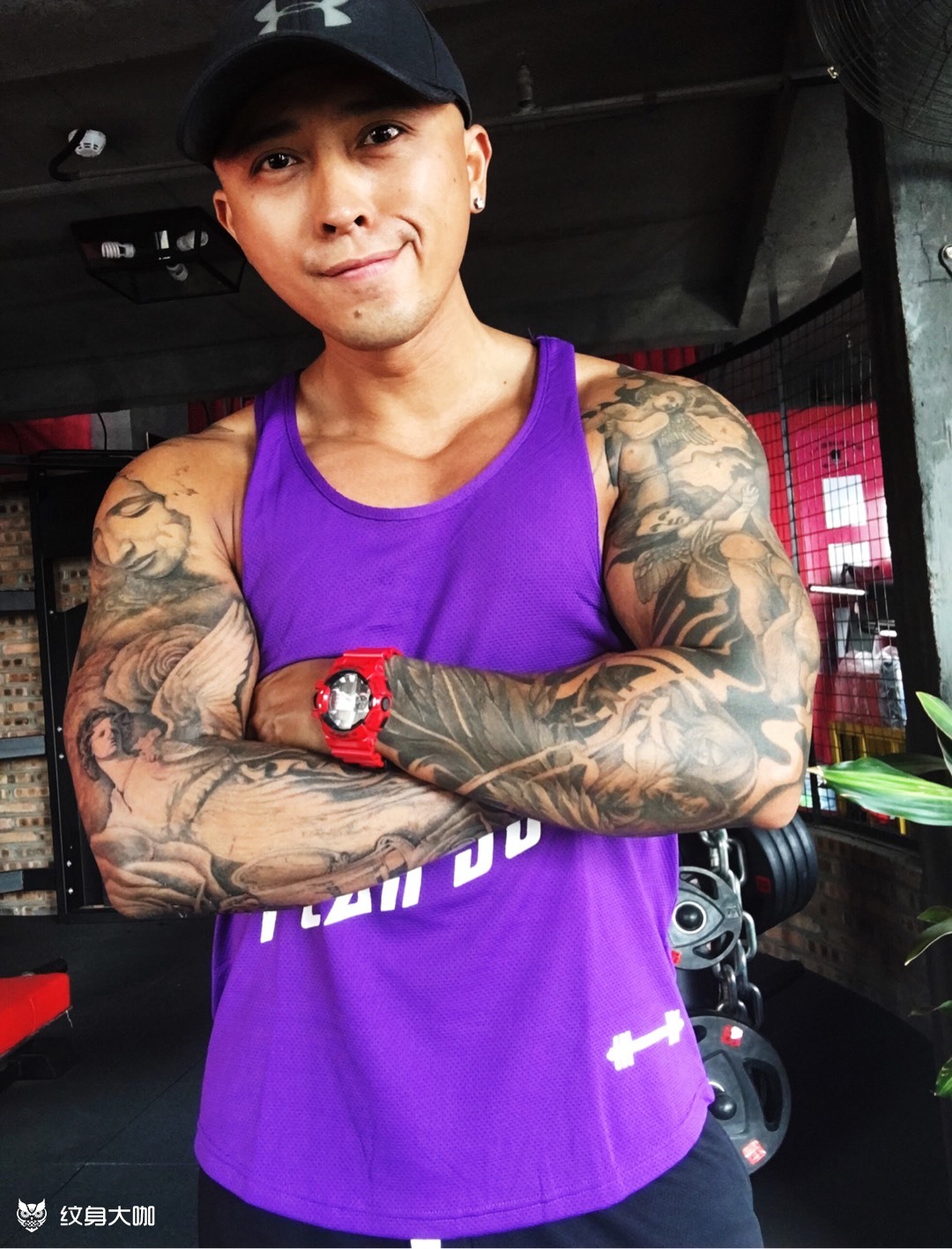 健身教练的花臂_纹身图案手稿图片_刘章胜的纹身作品集