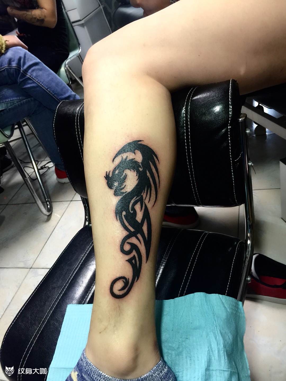 图腾龙_纹身图案手稿图片_孙博的纹身作品集