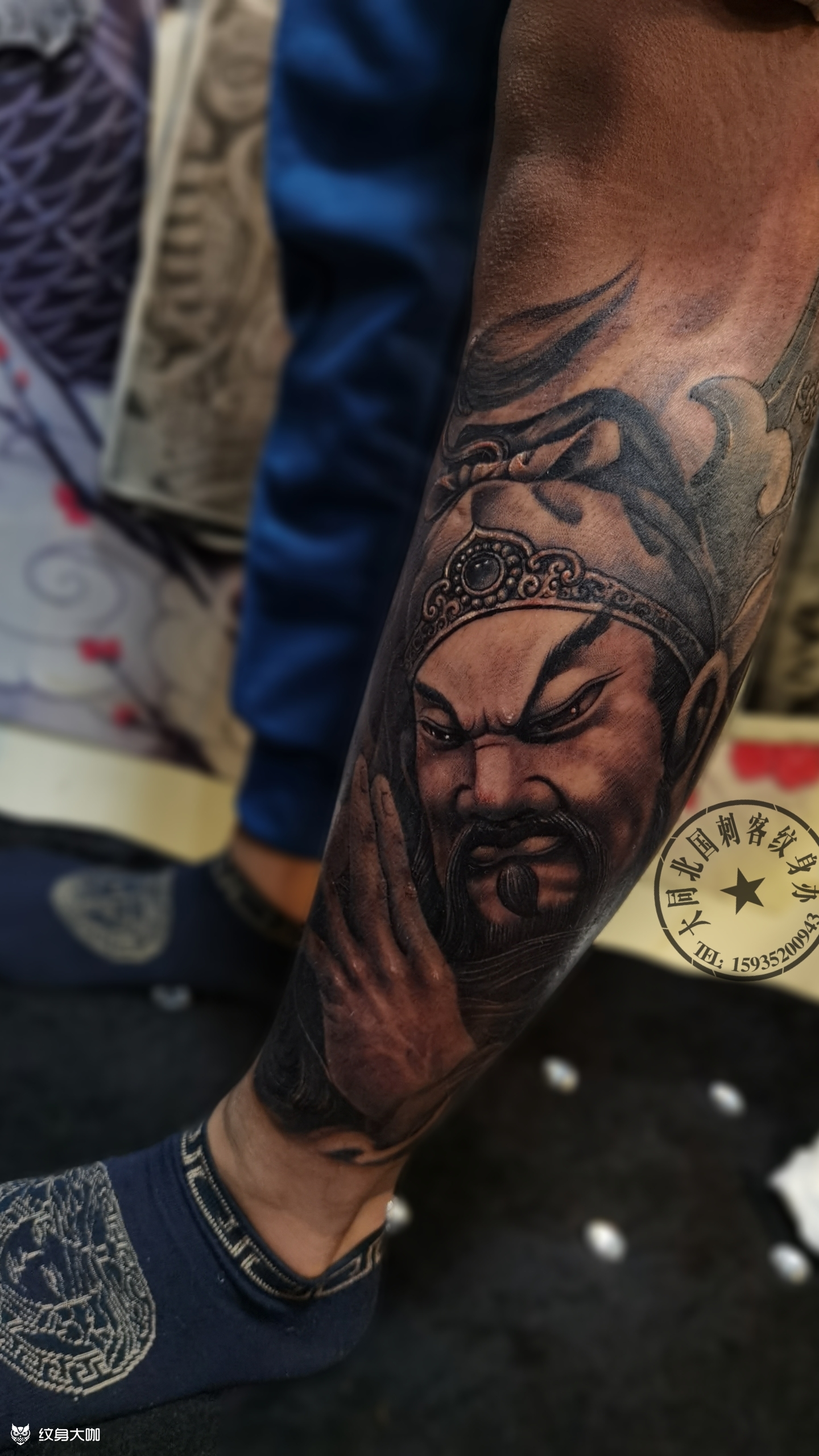 关羽_纹身图案手稿图片_北国刺客的纹身作品集