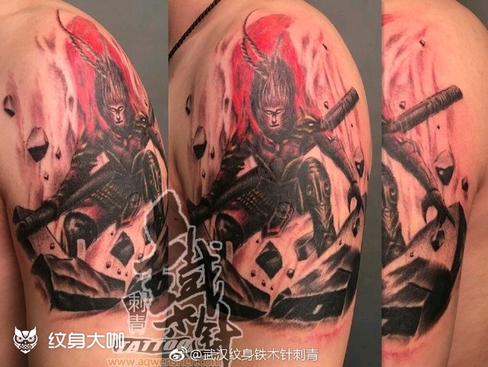 大臂斗战胜佛――孙悟空纹身图案