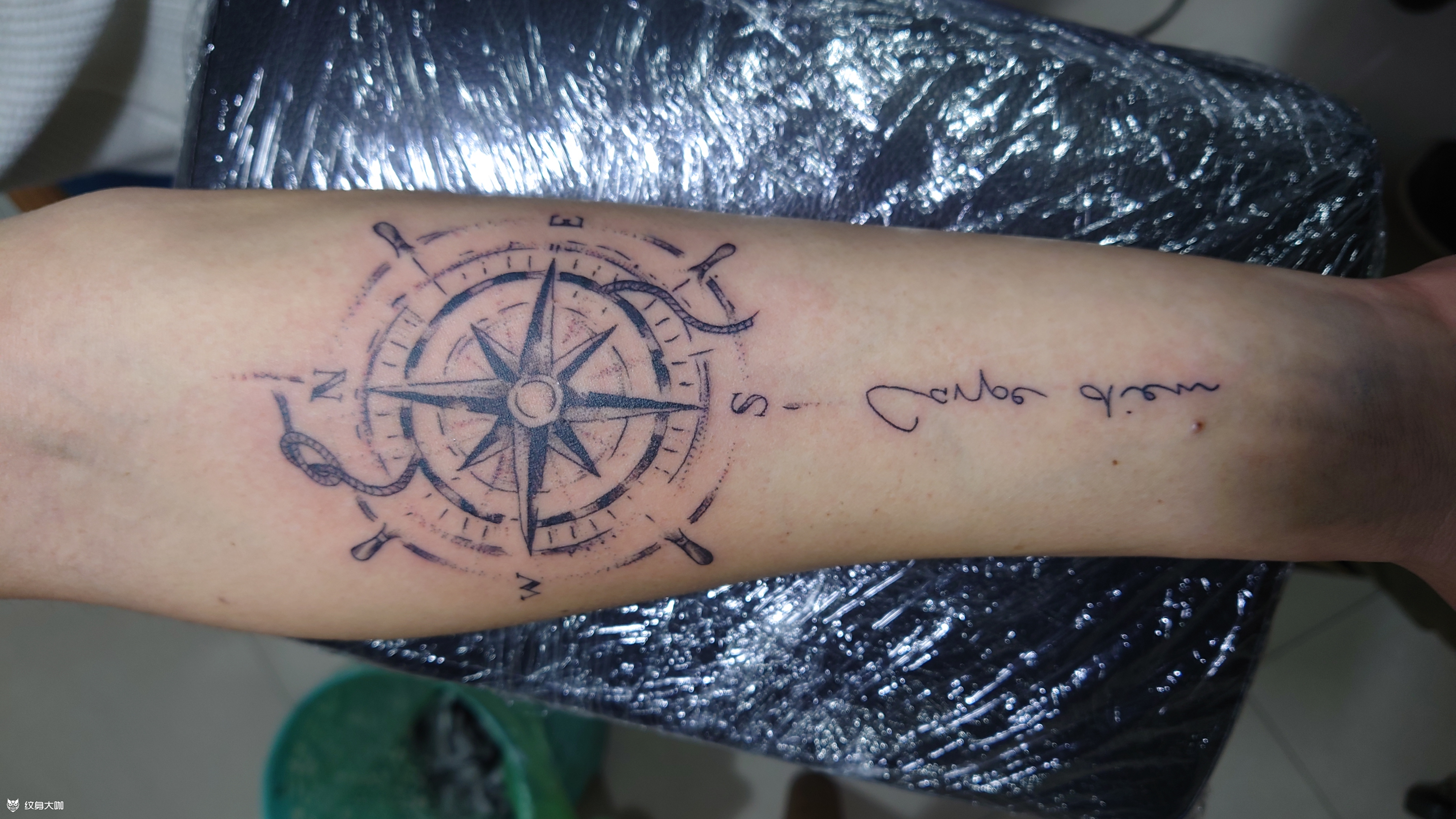 船舵指南_纹身图案手稿图片_陆师傅的纹身作品集