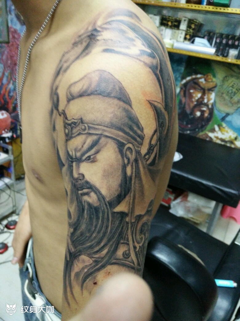 关公_纹身图案手稿图片_李棡(gang)的纹身作品集