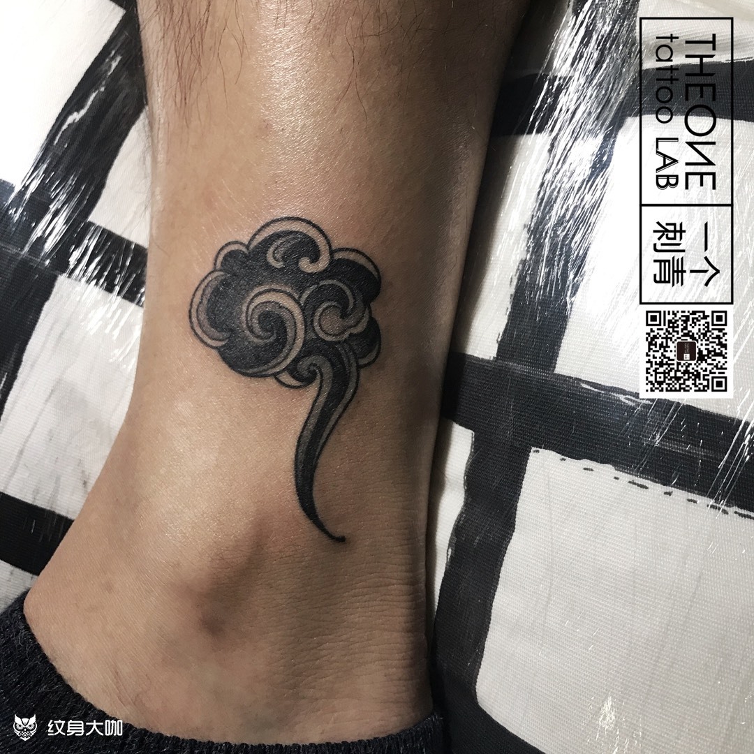筋斗云_纹身图案手稿图片_黄三岁的纹身作品集