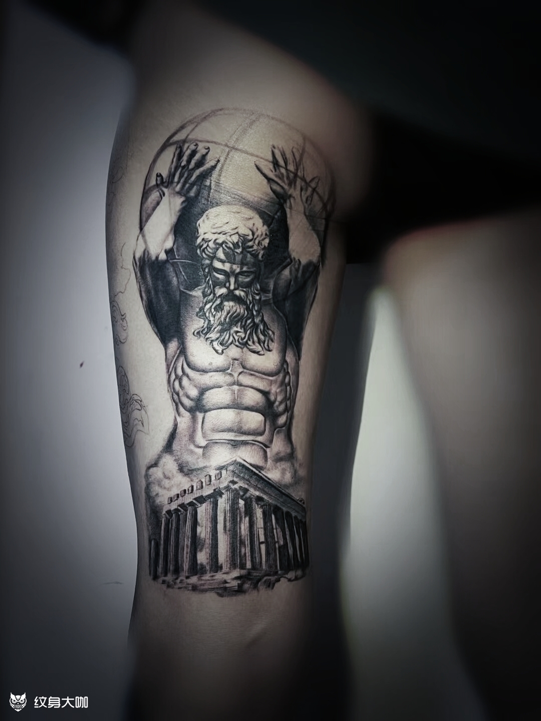 大力神赫拉克勒斯_纹身图案手稿图片_小志的纹身作品集
