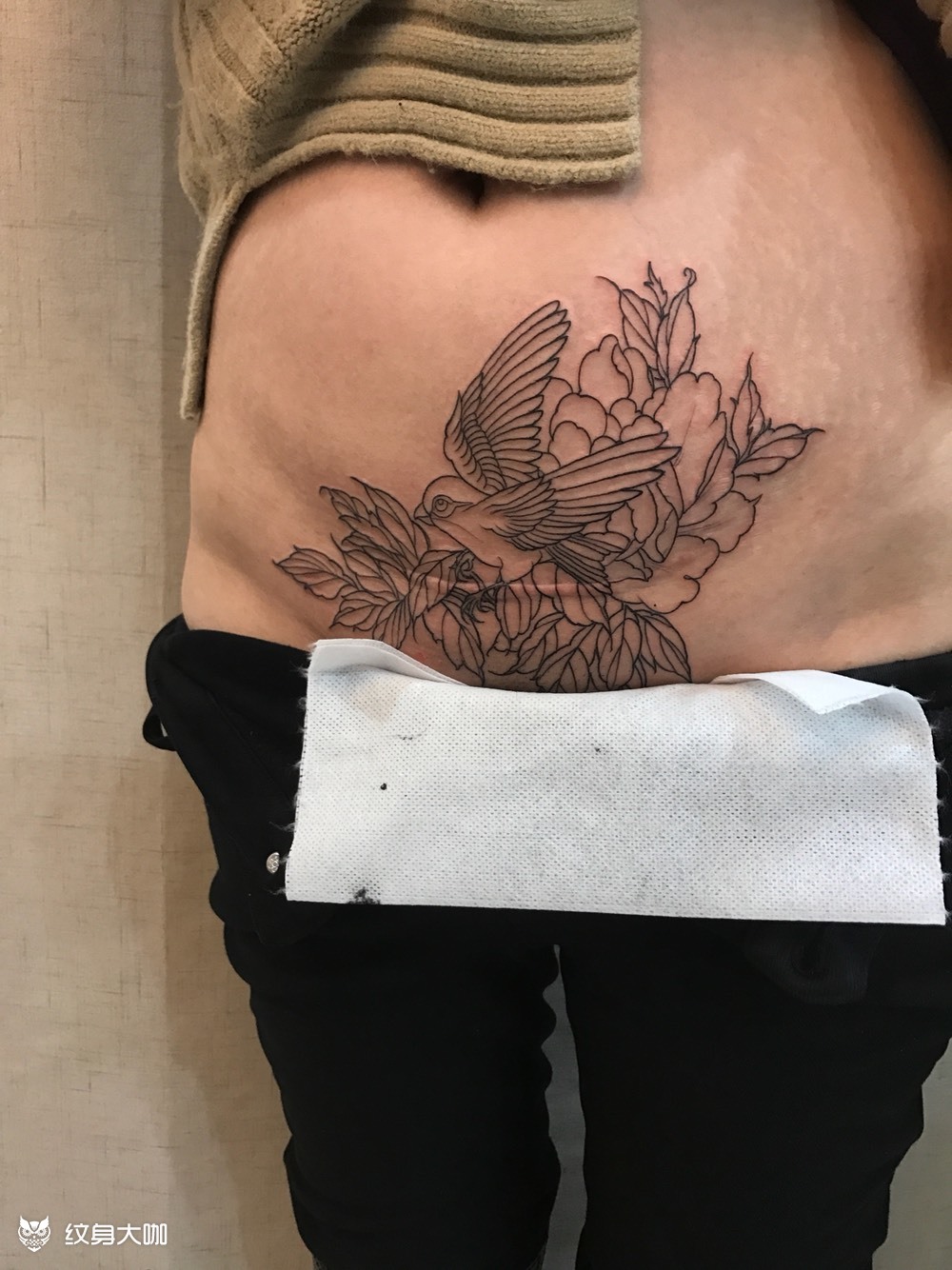 刨妇产遮盖_纹身图案手稿图片_夏帅帅的纹身作品集