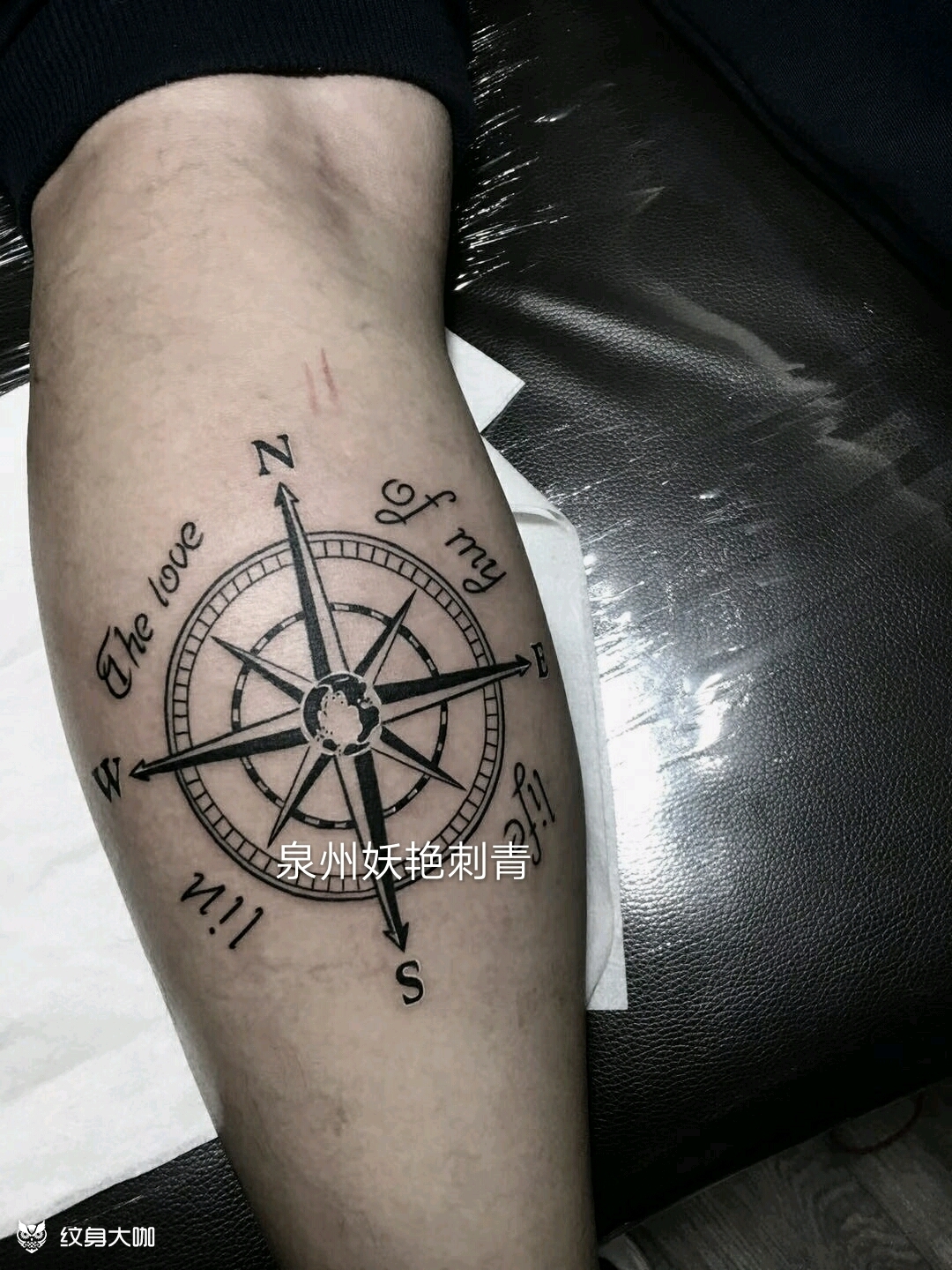 指南针_纹身图案手稿图片_妖艳的纹身作品集