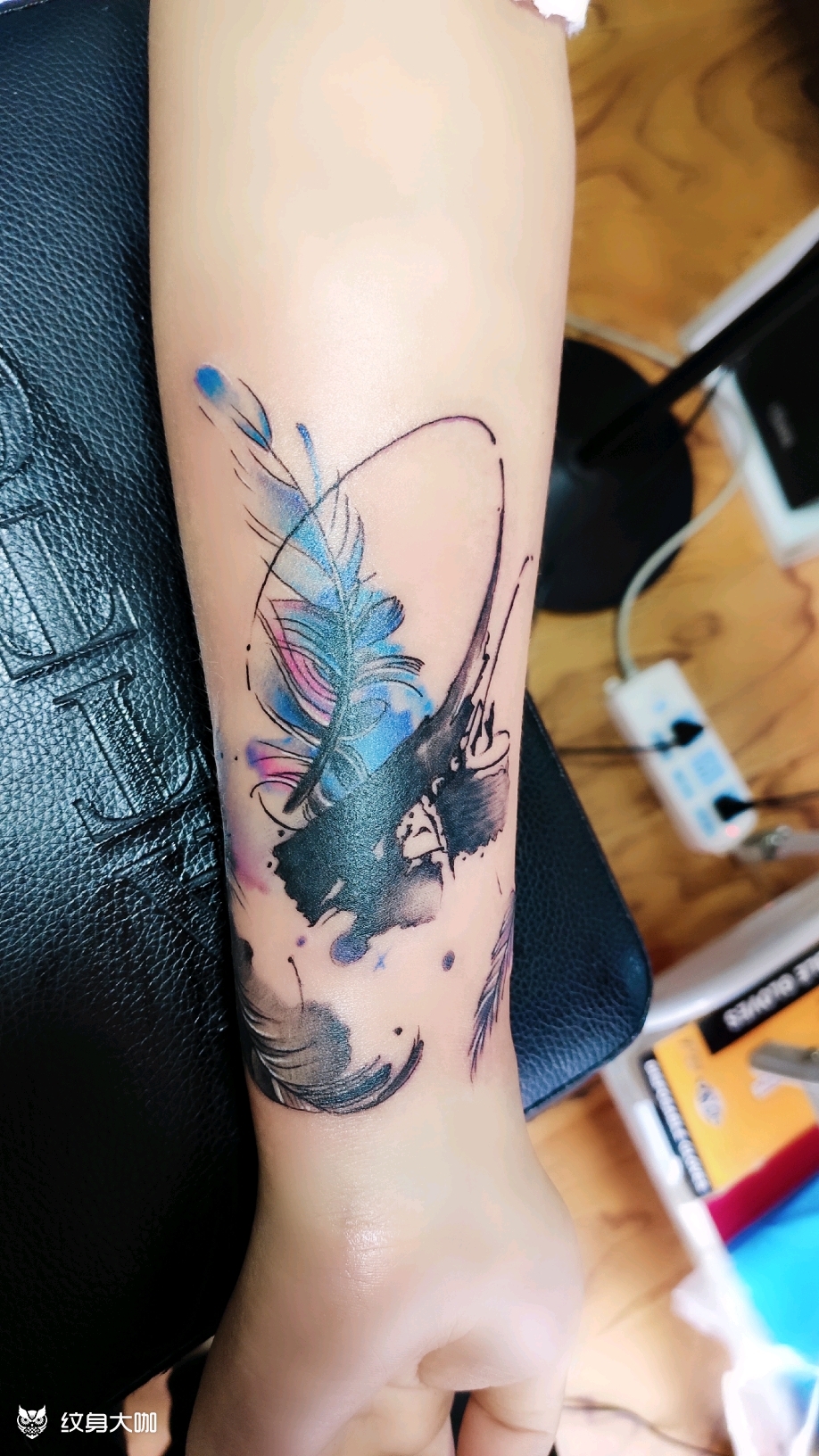 水彩覆盖_纹身图案手稿图片_金茉的纹身作品集