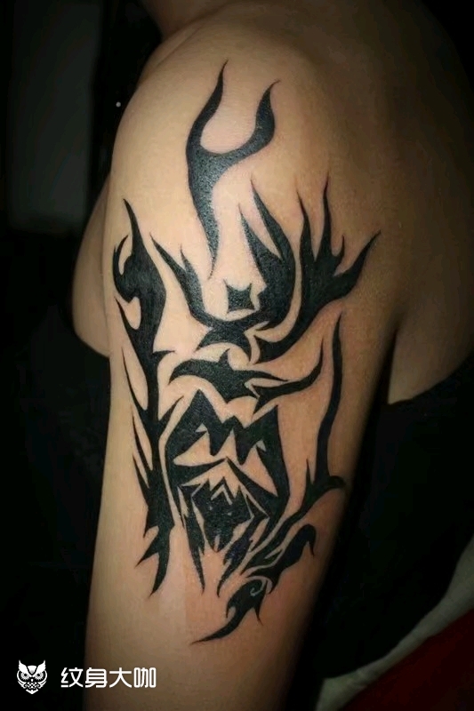 地狱火_纹身图案手稿图片_糖风的纹身作品集