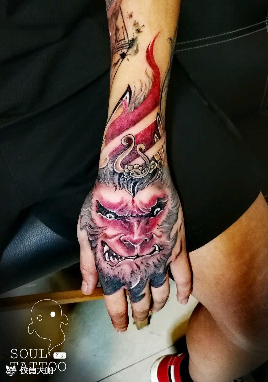 大圣归来_纹身图案手稿图片_咪丽酱的纹身作品集