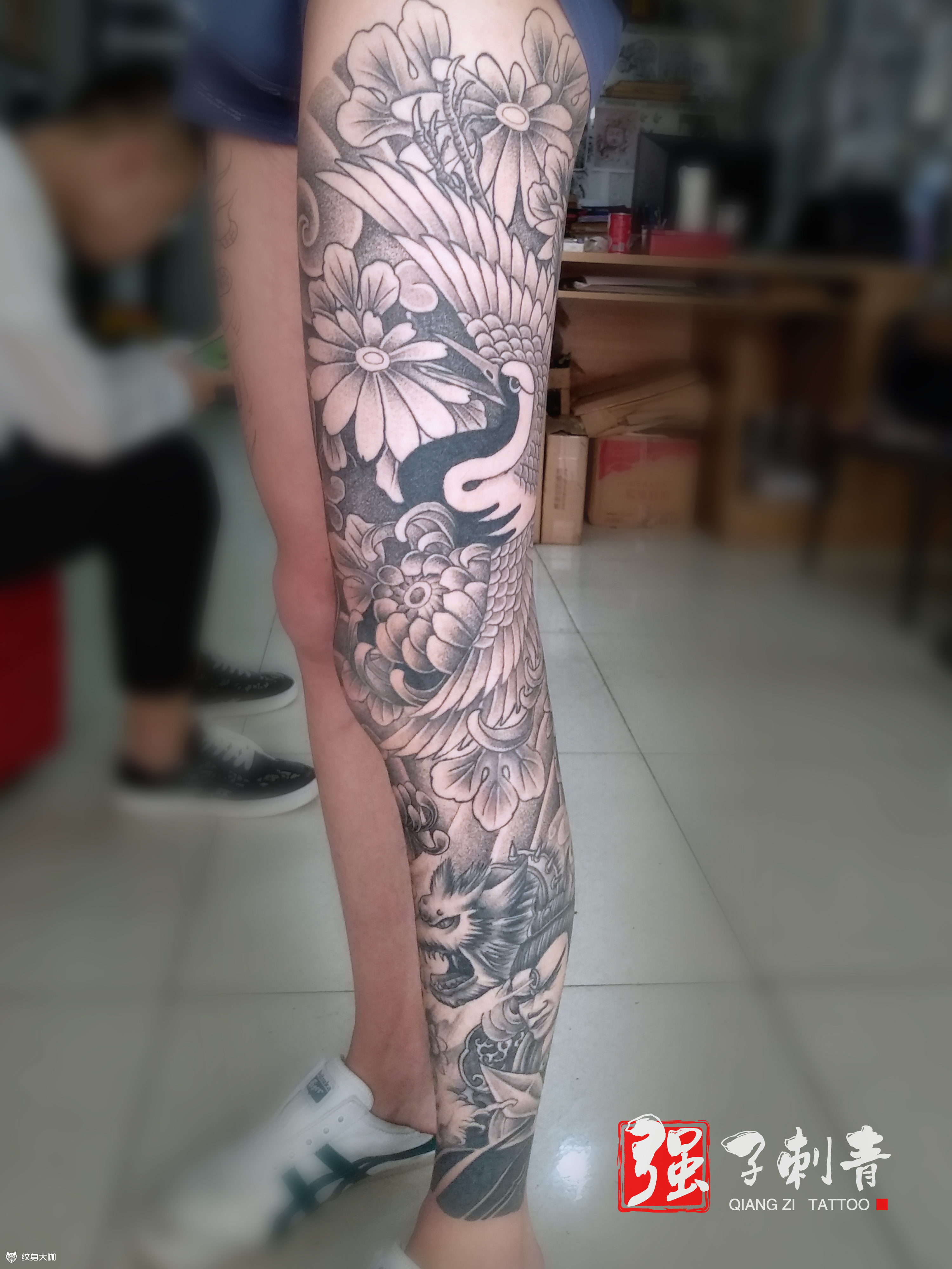 花腿恢复后效果