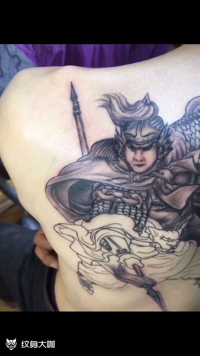 赵子龙_纹身图案手稿图片_花|道的纹身作品集