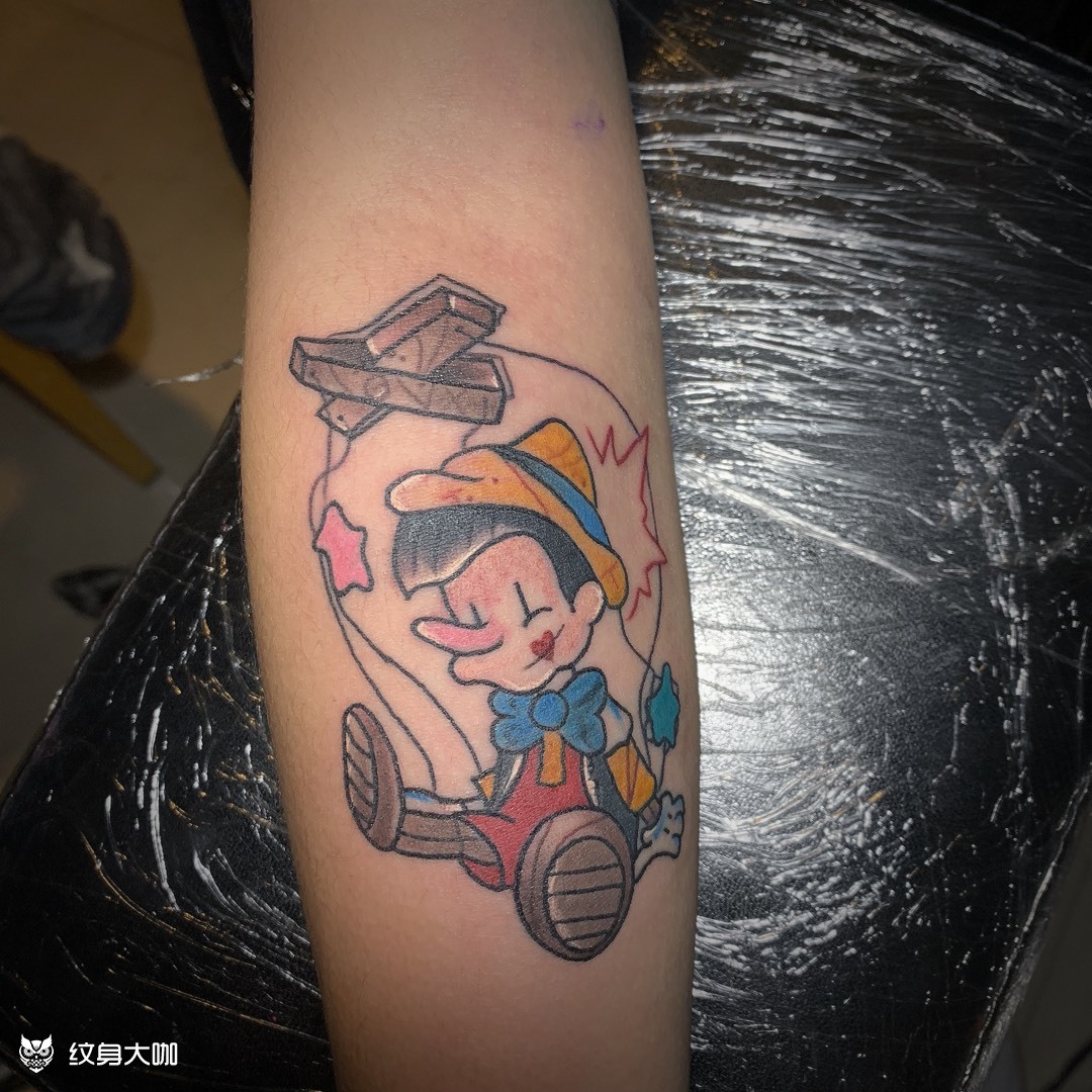 匹诺曹_纹身图案手稿图片_zzzan的纹身作品集