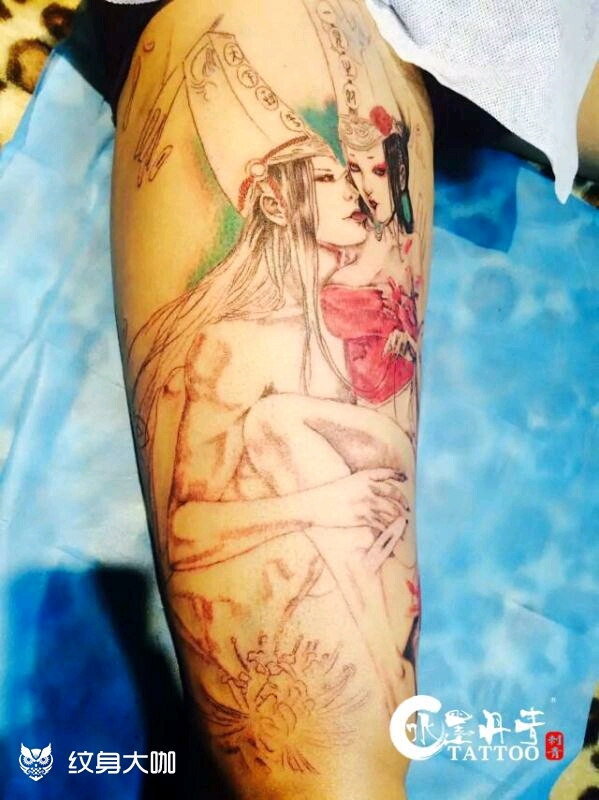 不良人_纹身图案手稿图片_收到发广告的纹身作品集