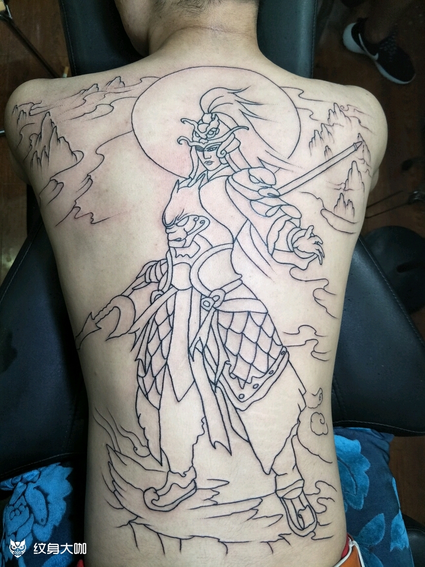 常山赵子龙_纹身图案手稿图片_银的纹身作品集