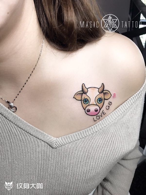 school 小牛_纹身图案手稿图片_向翔的纹身作品集