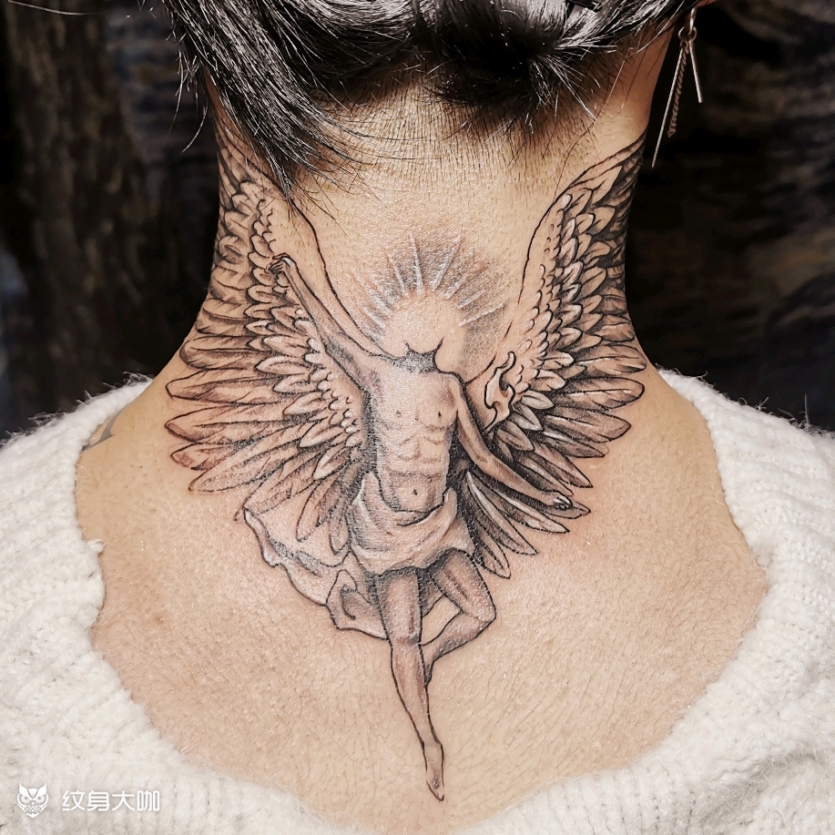 遮盖——权志龙堕落天使_纹身图案手稿图片_tat—如彦的纹身作品集