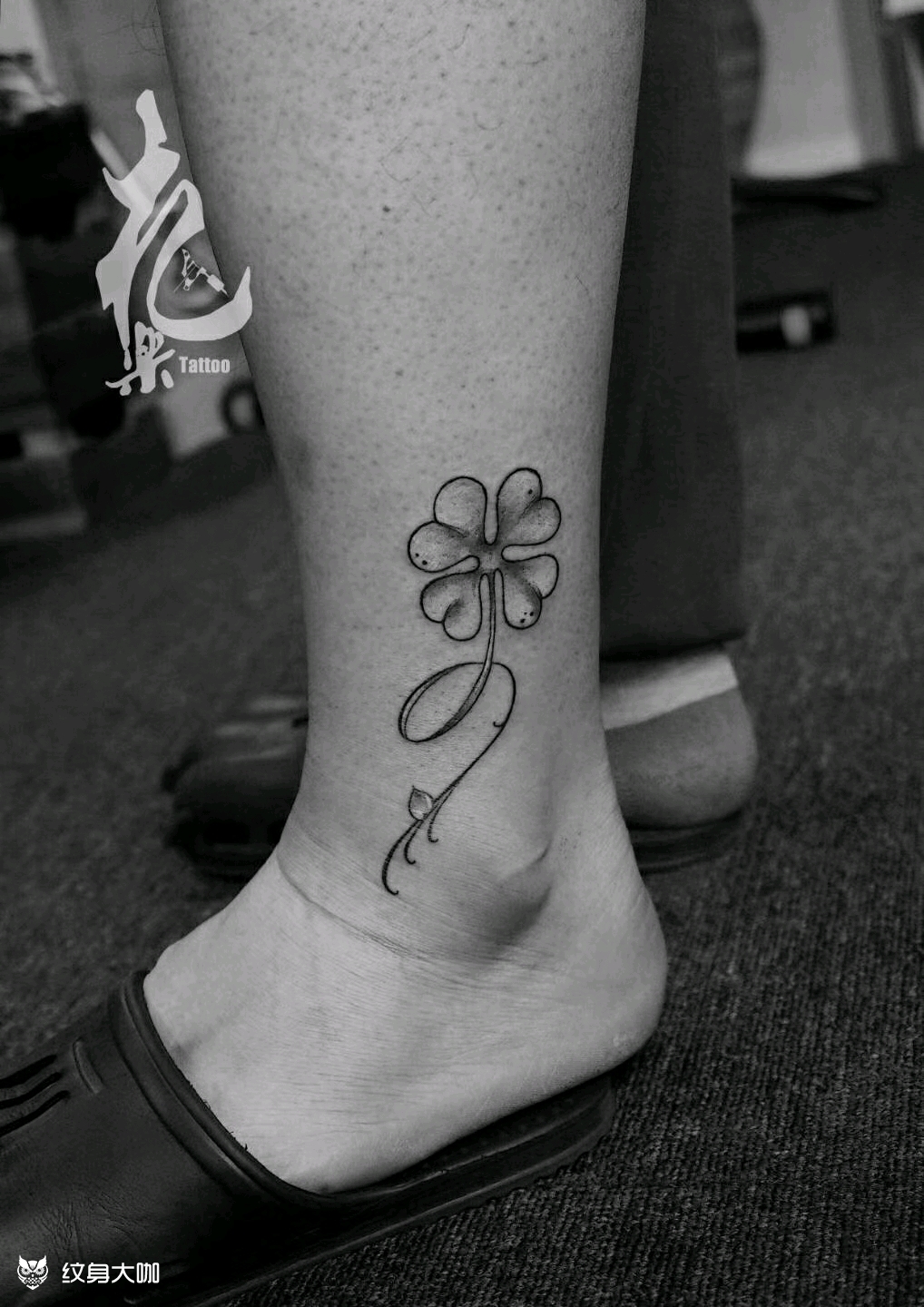 四叶草_纹身图案手稿图片_札乐的纹身作品集
