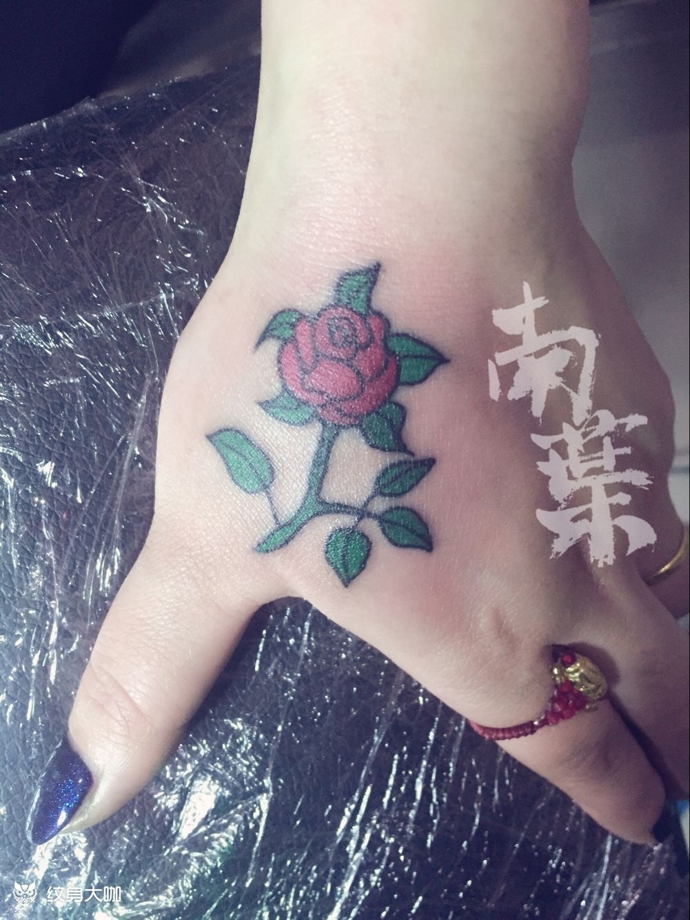 虎口玫瑰_纹身图案手稿图片_旦鬼的纹身作品集