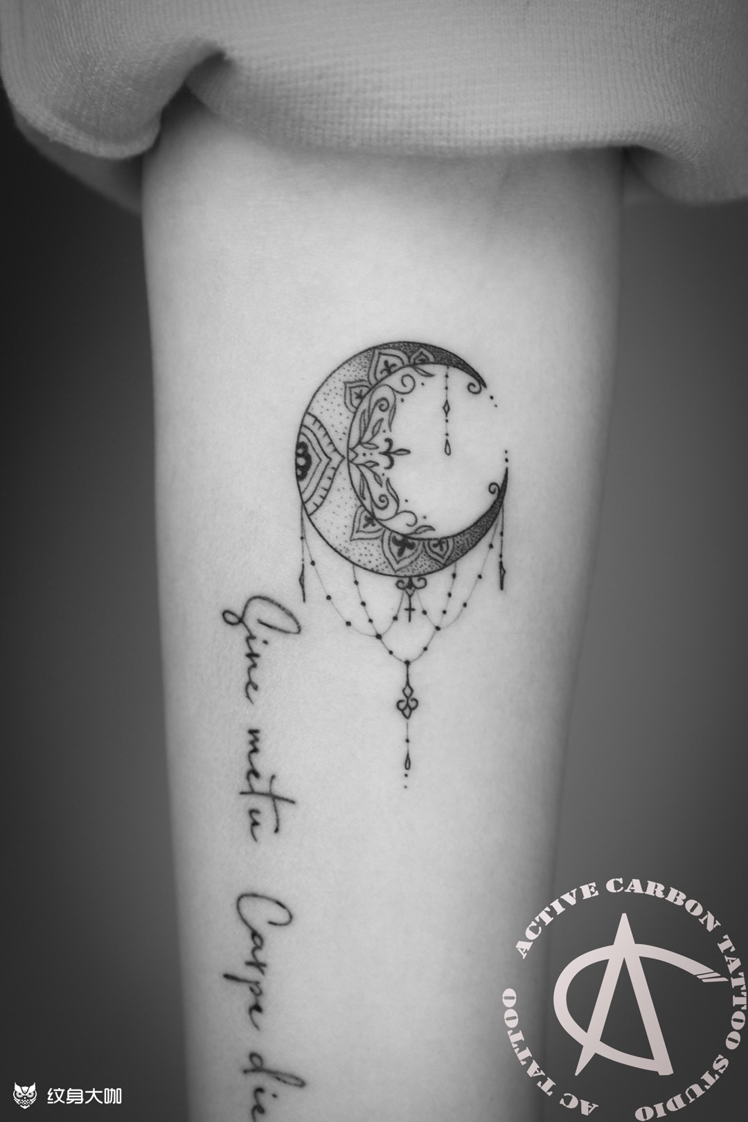 月亮_纹身图案手稿图片_海港的纹身作品集