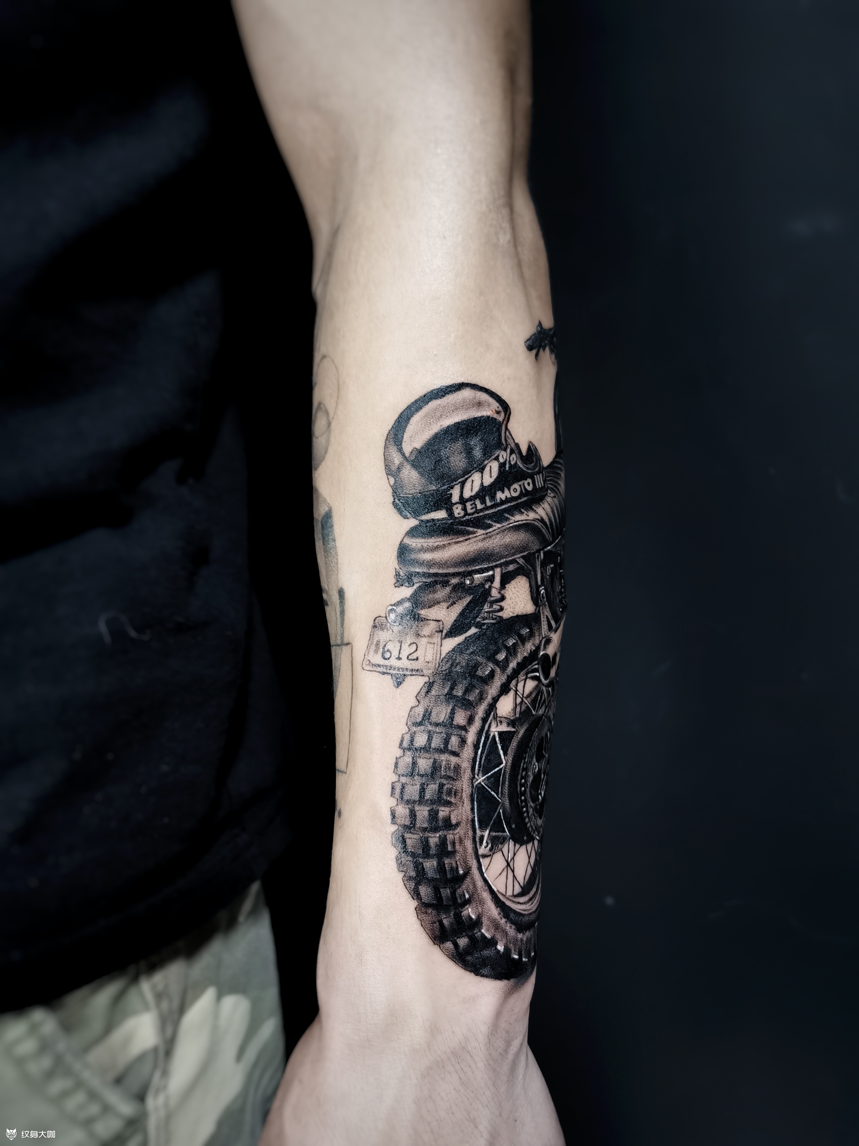 机车_纹身图案手稿图片_楷哥的纹身作品集