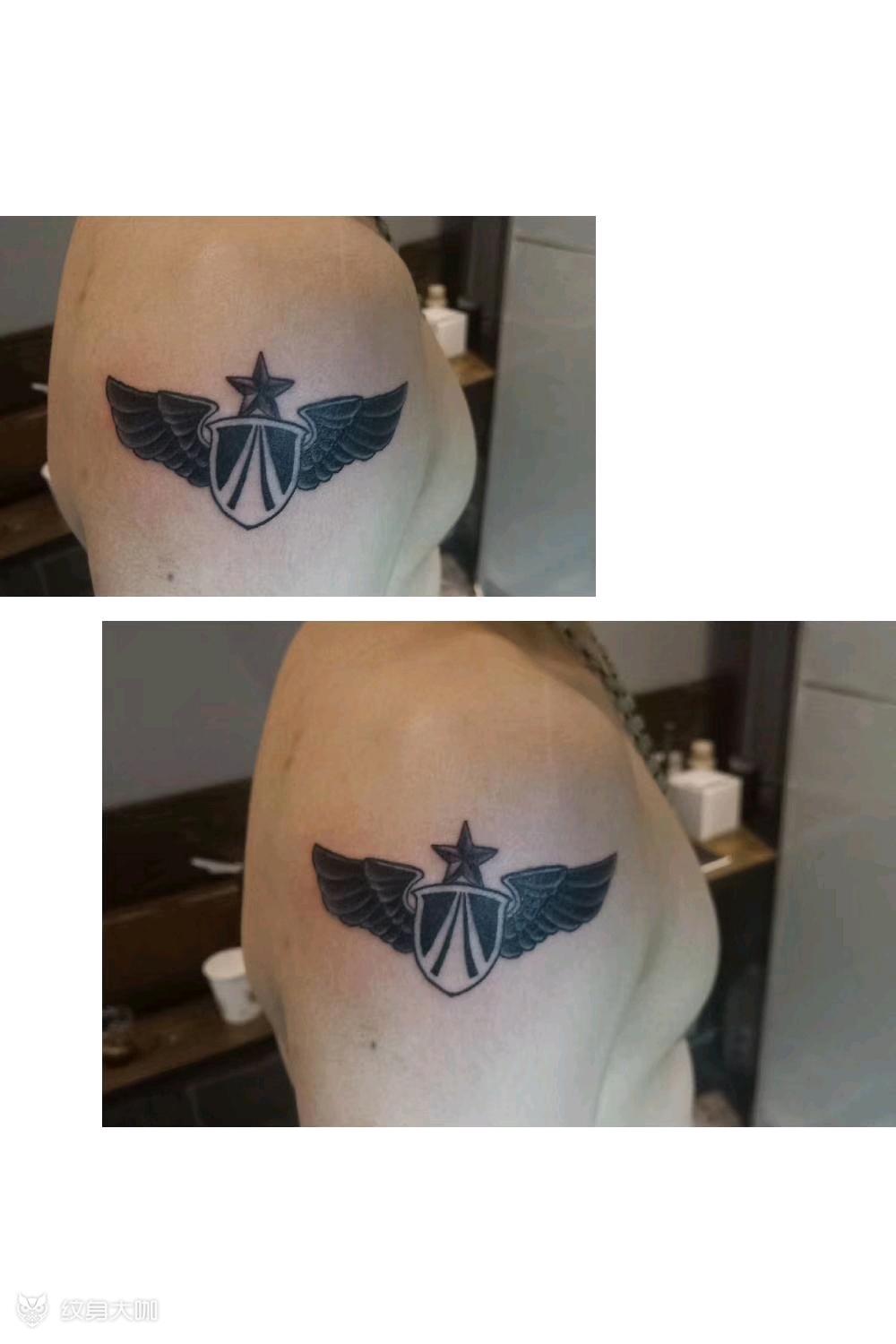 一个空军的标志_纹身图案手稿图片_coala小童的纹身作品集
