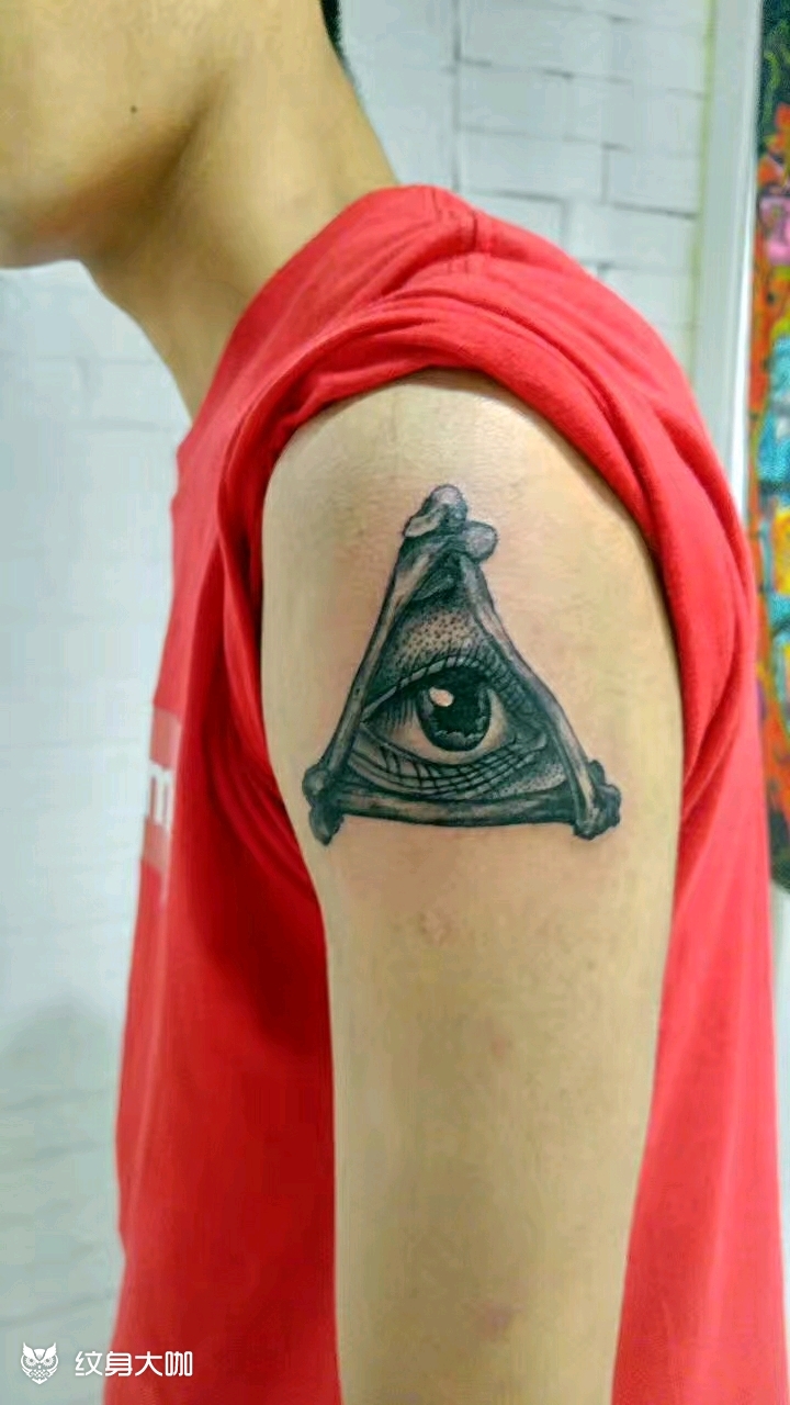 上帝之眼_纹身图案手稿图片_赵旭晨的纹身作品集