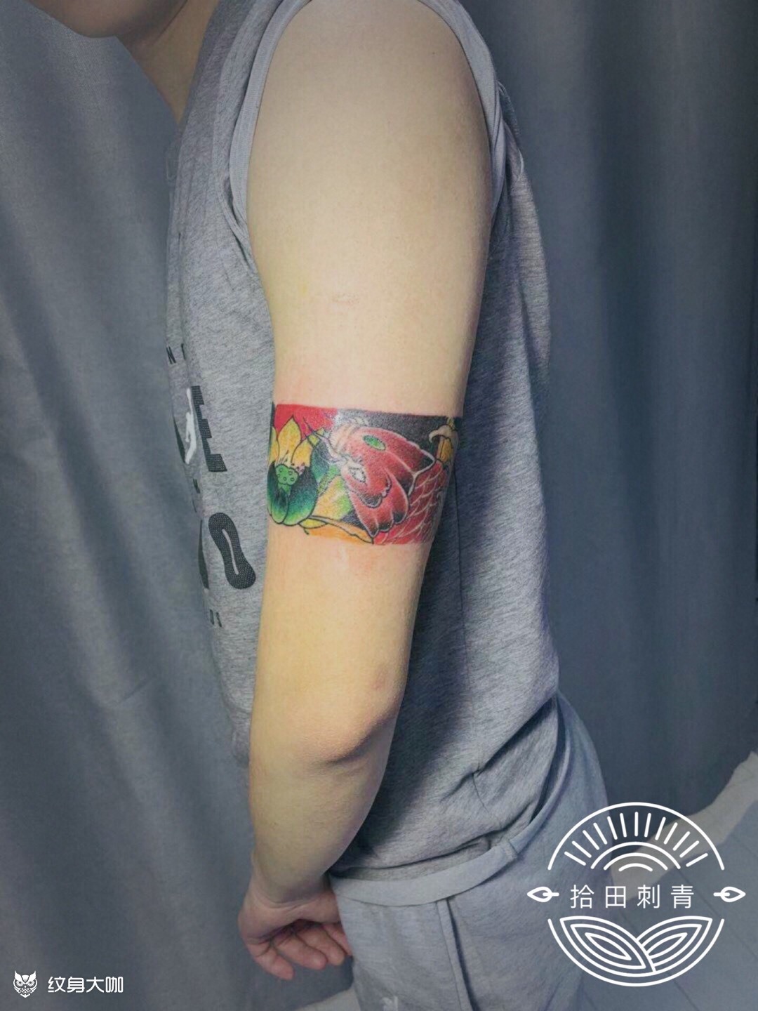 彩色臂环_纹身图案手稿图片_石磊的纹身作品集