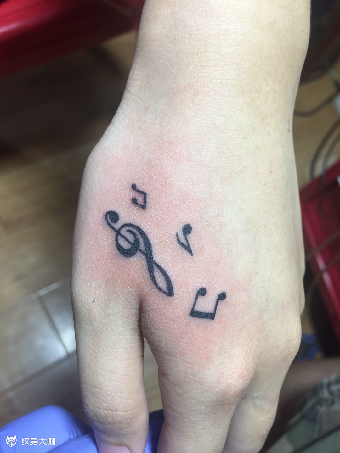 音符_纹身图案手稿图片_王东的纹身作品集