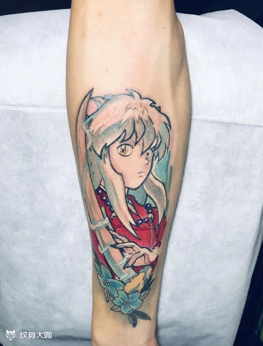 犬夜叉_纹身图案手稿图片_痛仰的纹身作品集