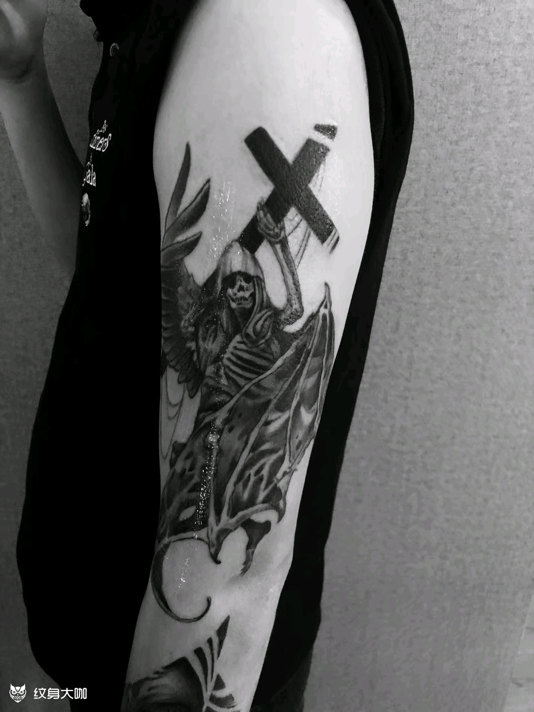死神_纹身图案手稿图片_高鹏程的纹身作品集