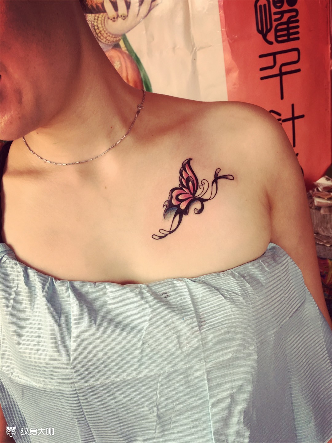 蝴蝶_纹身图案手稿图片_木子的纹身作品集