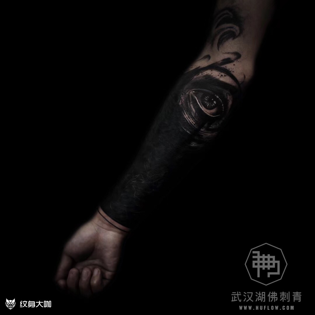 黑臂_纹身图案手稿图片_李纹肆的纹身作品集