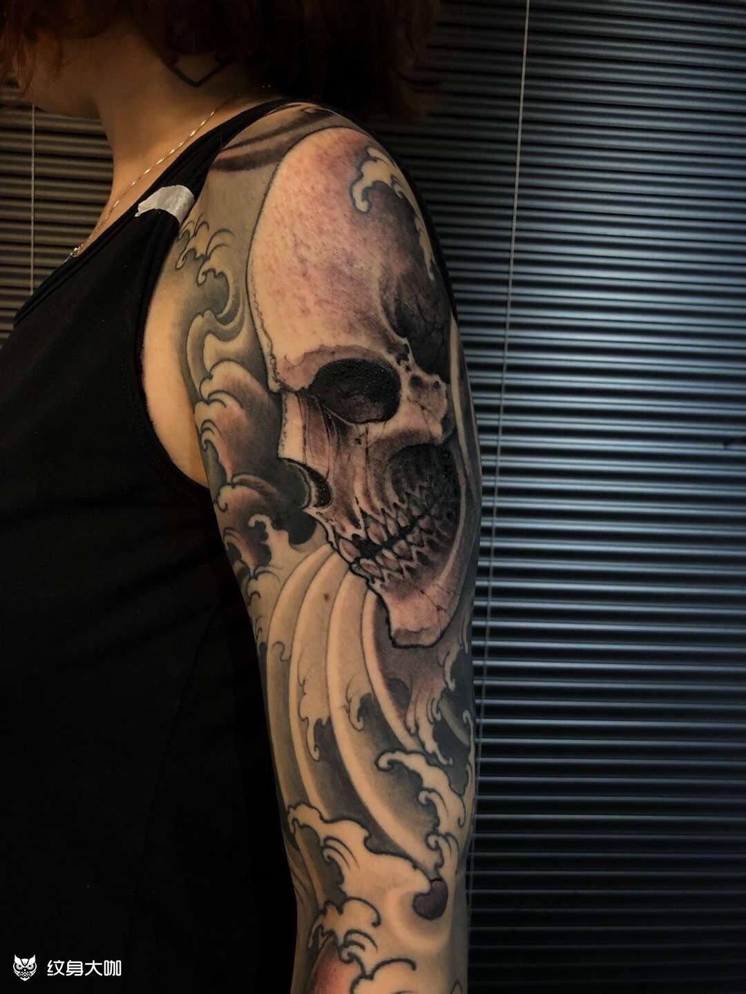 骷髅_纹身图案手稿图片_queen 的纹身作品集