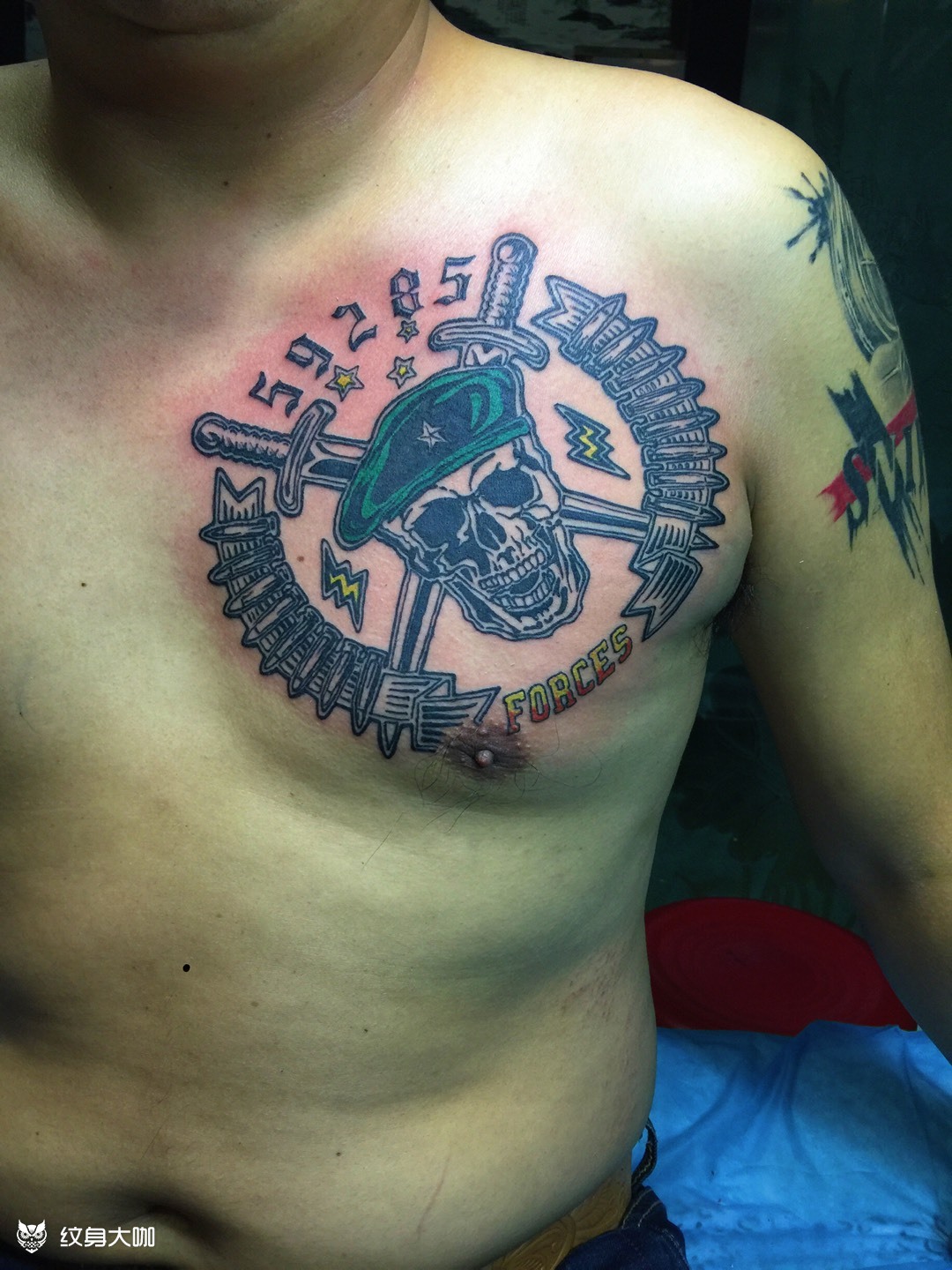 特种部队_纹身图案手稿图片_王涛的纹身作品集