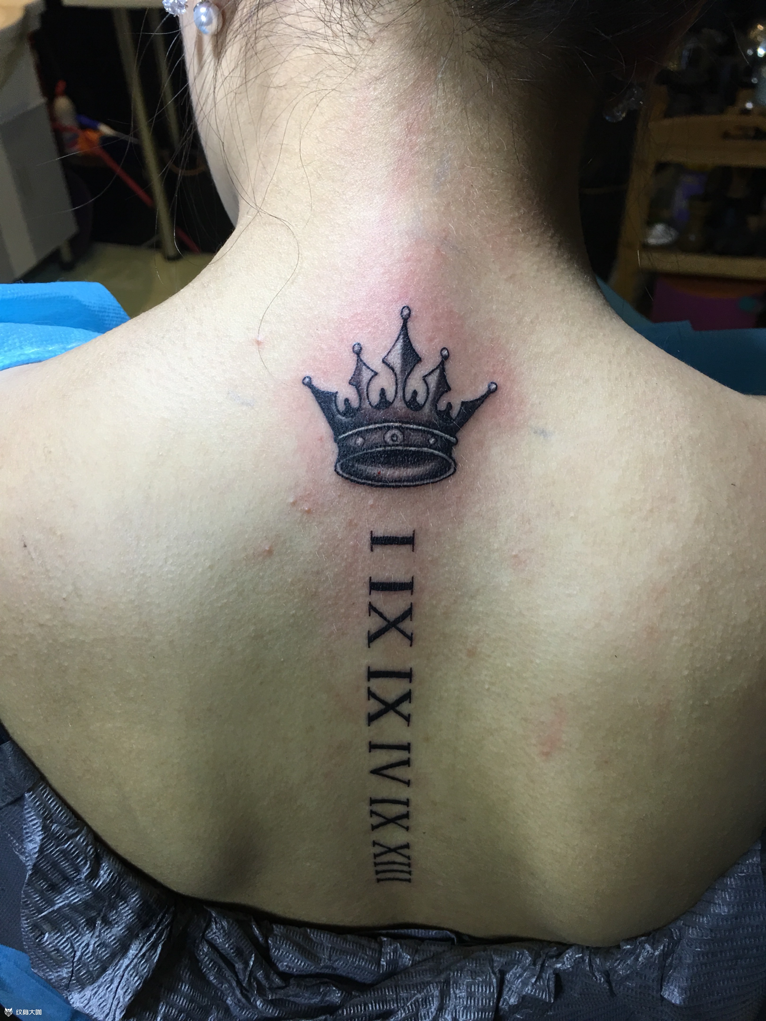 皇冠罗马数字_纹身图案手稿图片_阿祖的纹身作品集