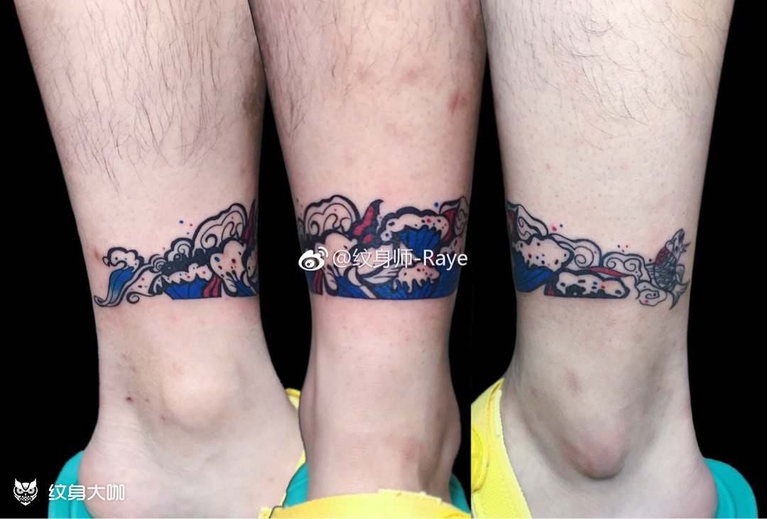 脚环_纹身图案手稿图片_raye 瑞哥的纹身作品集